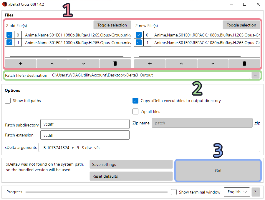 xDelta3 Cross GUI